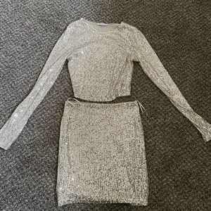 Dainty Hooligan two piece sequin set